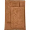 Melange Home Stone Washed Quilt & Sham Set In Rust Orange