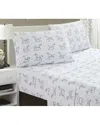 Melange Home T400 Horses Sheet Set In Grey