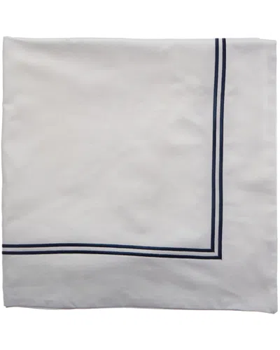 Melange Home T600 2 Stripe Embroidered Euro Sham In Brown