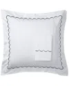 Melange Home T600 Rope Embroidered Sham Set In Navy