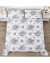 Melange Queen 400 Thread Count Toile Printed 4-piece Sheet Set