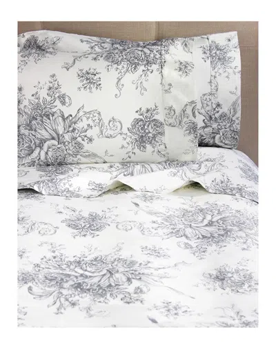 Melange Home Toile 400 Thread Count Sheet Set In White