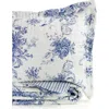 Melange Home Toile Reversible Cotton Quilt Set In Navy