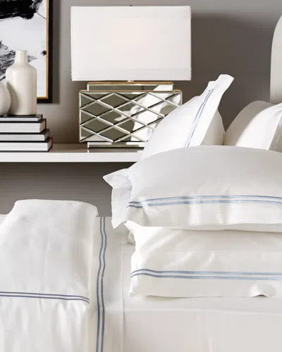 Melange Home Two Striped Duvet Set In White