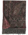 Melange Home Verona Paisely Wool Throw