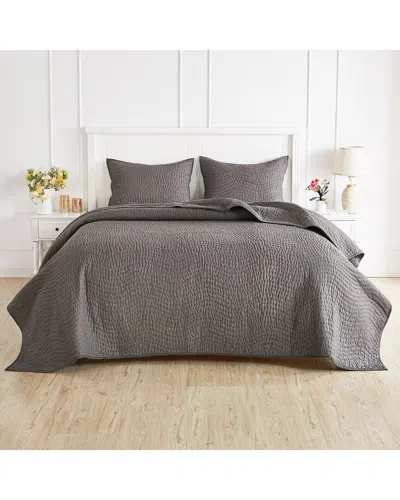 MELANGE MÉLANGE HOME VOILE HAND-STITCHED QUILT SET
