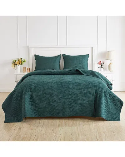 MELANGE MÉLANGE HOME VOILE HAND-STITCHED QUILT SET