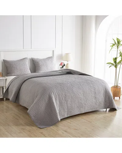 MELANGE MÉLANGE HOME VOILE HAND-STITCHED QUILT SET