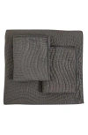 Melange Home Voile Solid Cotton Quilt & Sham Set In Charcoal