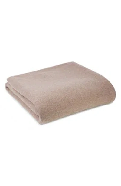 Melange Home Wool Blend Blanket In Brown
