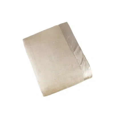 Melange Plaza Blanket In Taupe