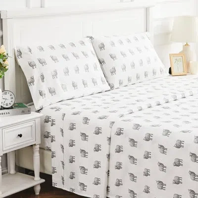 Melange T400 Sheep Sheet Set In Gray