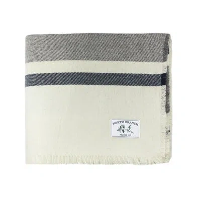 Melange Woodland Blanket In Ivory,gray
