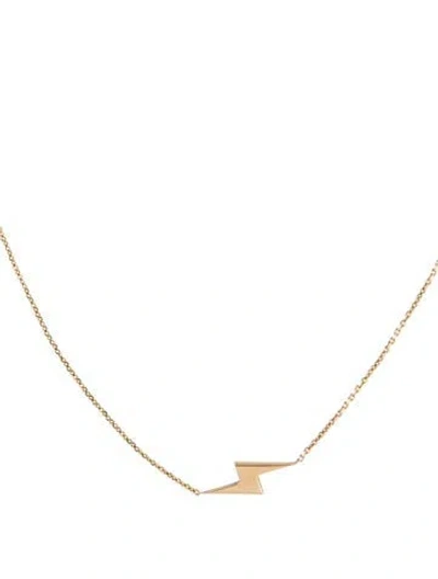 Pre-owned Melanie Auld X Jillian Harris 10k Lightning Pendant Necklace, 16" In Multi