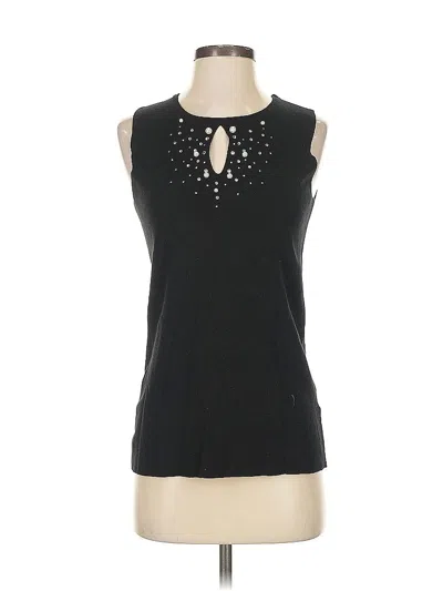 Pre-owned Melanie Lyne Sleeveless T-shirt In Black