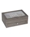 Mele & Co Ardene Jewelry Storage Case Woodgrain Veneer In Gray