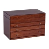 Mele & Co Brigitte Walnut-finish Jewelry Box In Brown
