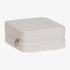 Mele & Co Dana Mirrored Jewelry Travel Case In White