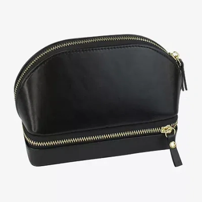 Mele & Co Duo Mirrored Black Jewelry Travel Case