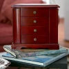 Mele & Co Harmony Musical Cherry-finish Jewelry Box In Brown