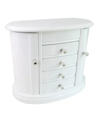 Mele & Co Heloise Wooden Jewelry Box In White