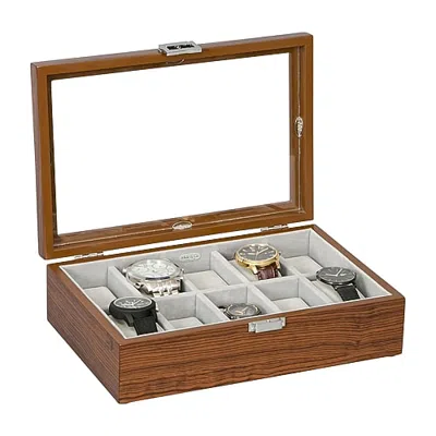 Mele & Co Jayson Mahogany-finish Watch Box In No Color