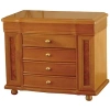 Mele & Co Josephine Oak Finish Jewelry Box In Brown