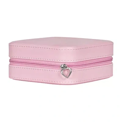 Mele & Co Josette Mirrored Pink Jewelry Travel Case