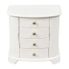 Mele & Co Kaitlyn Musical White Jewelry Box In White