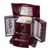 Mele & Co Locking Waverly Cherry-finish Jewelry Box In Brown