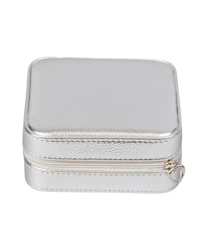 Mele & Co . Luna Travel Jewelry Case In Silver