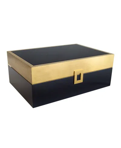 Mele & Co Mab London Jewelry Box With Lacquer Finish In Black