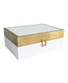 Mele & Co Mab London Jewelry Box With Lacquer Finish In White