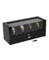 Mele & Co Madison Burke Langdon Gloss Watch Winder In Black
