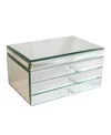 Mele & Co Maxine Mirror Glass Jewelry Box In Mirrored