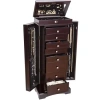 Mele & Co Olympia Walnut-finsh Jewelry Armoire In Brown