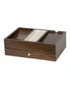 Mele & Co Rex Grained Oak Valet In Dark Oak