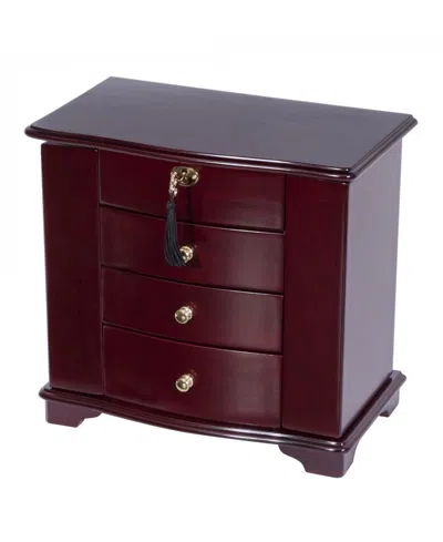 Mele & Co Waverly Wooden Jewelry Box In Finish In Cherry