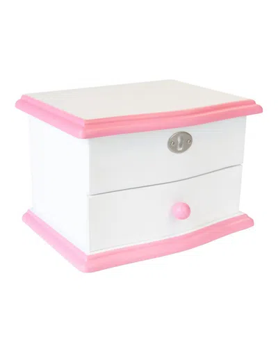 Mele & Co Wooden Musical Ballerina Jewelry Box, Katie In White