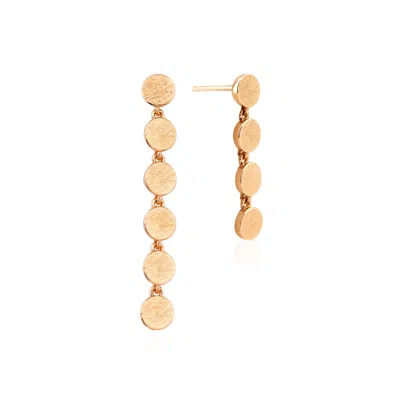 Melez Mini Atelier Women's Gold / Rose Gold Blair Earrings - Solid Rose Gold