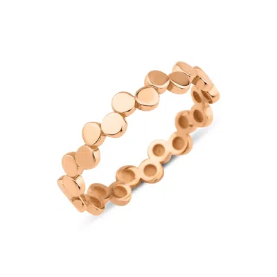 Melez Mini Atelier Women's Gold / Rose Gold Gaia Ring - Solid Rose Gold