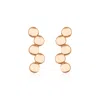 Melez Mini Atelier Women's Gold / Rose Gold Grapes Earrings - Solid Rose Gold
