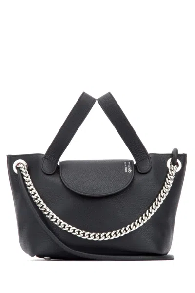 Meli Melo Black Logo Satchel