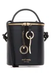 Meli Melo Black Logo-stamp Bucket Bag
