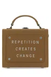 Meli Melo Text-embroidered Leather Top Handle Bag In Red