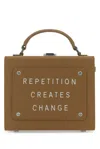 Meli Melo Text-embroidered Leather Top Handle Bag In Red