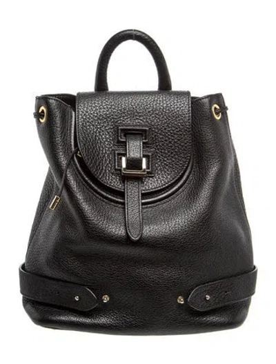 Pre-owned Meli Melo Leather Backpack In Black