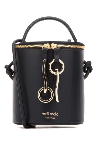 Meli Melo Leather Bucket Top Handle Bag In Purple