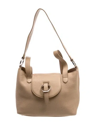 Pre-owned Meli Melo Leather Shoulder Bag In Grey