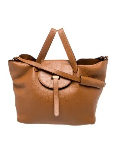 Pre-owned Meli Melo Leather Tote In Brown